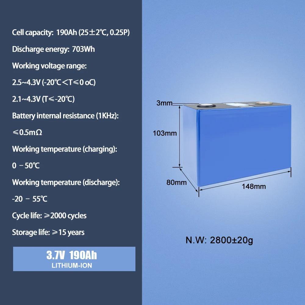 NEW CATL NMC 3.7V 190A Electric Vehicle Lithium Battery Power Battery