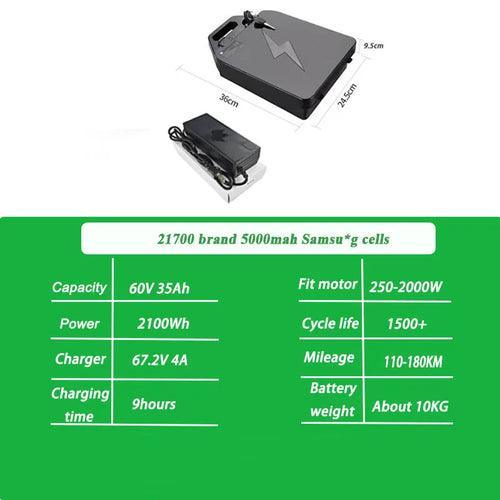 Citycoco battery 60v 20ah 30ah lithium-ion Battery For H arley