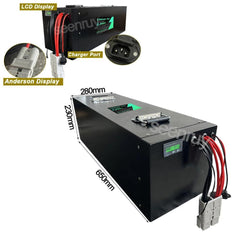72V 200Ah Li ion With Charger Built-in 100A 220A 340A BMS Lithium
