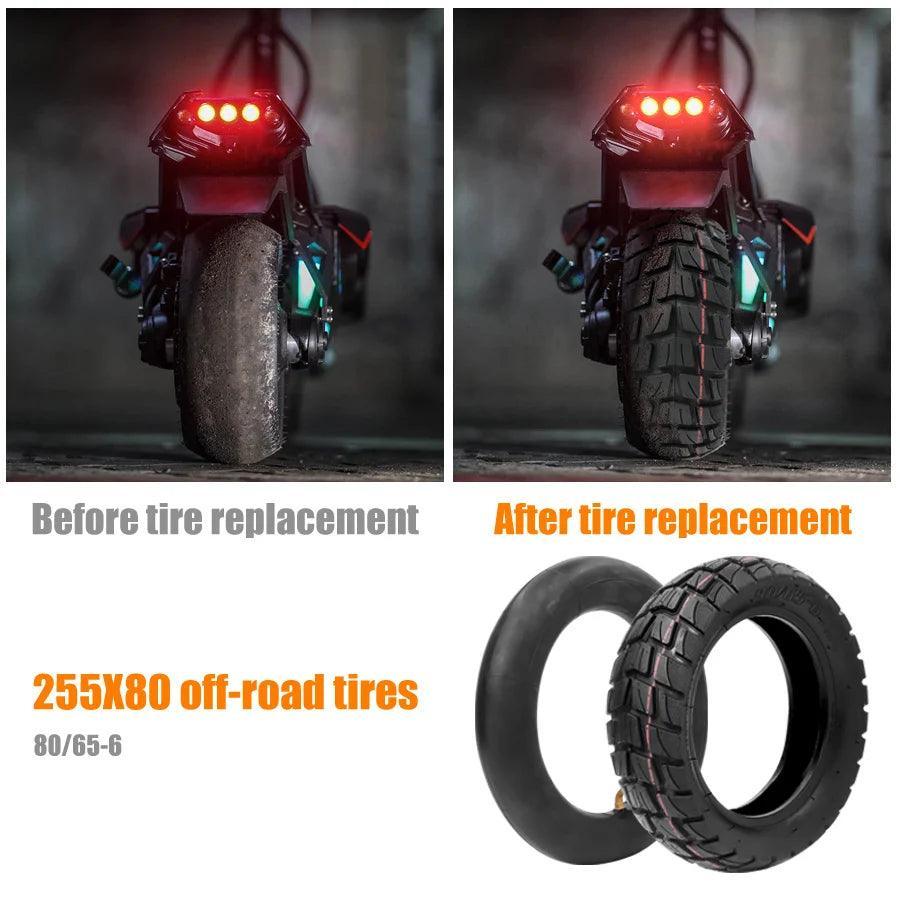 Upgrade  CST Tire 10 inch 10X3.0 80/65-6 Tire Scooter Inflatable Tyre