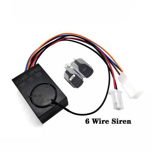 Electric Scooter Wireless Remote Control Alarm Set 4 Wire/6 Wire Power