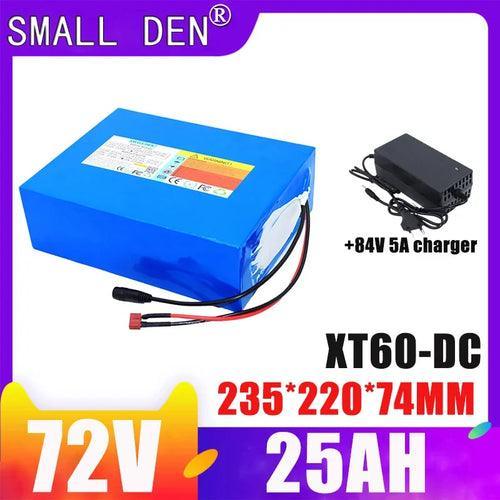 New 72V  25Ah 21700 20S5P lithium battery pack with built-in BMS