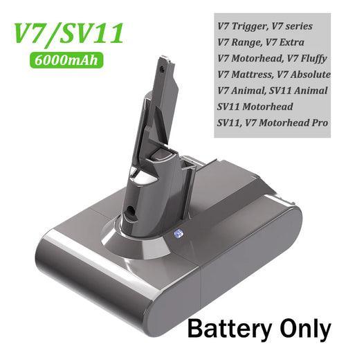 6000mAh for Dyson V6 V7 V8 V10 Rechargeable Bateria SV10 SV11 SV12