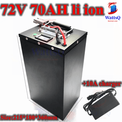 lithium ion battery 72v 70Ah li-ion with 100A BMS for 6000w 7200w