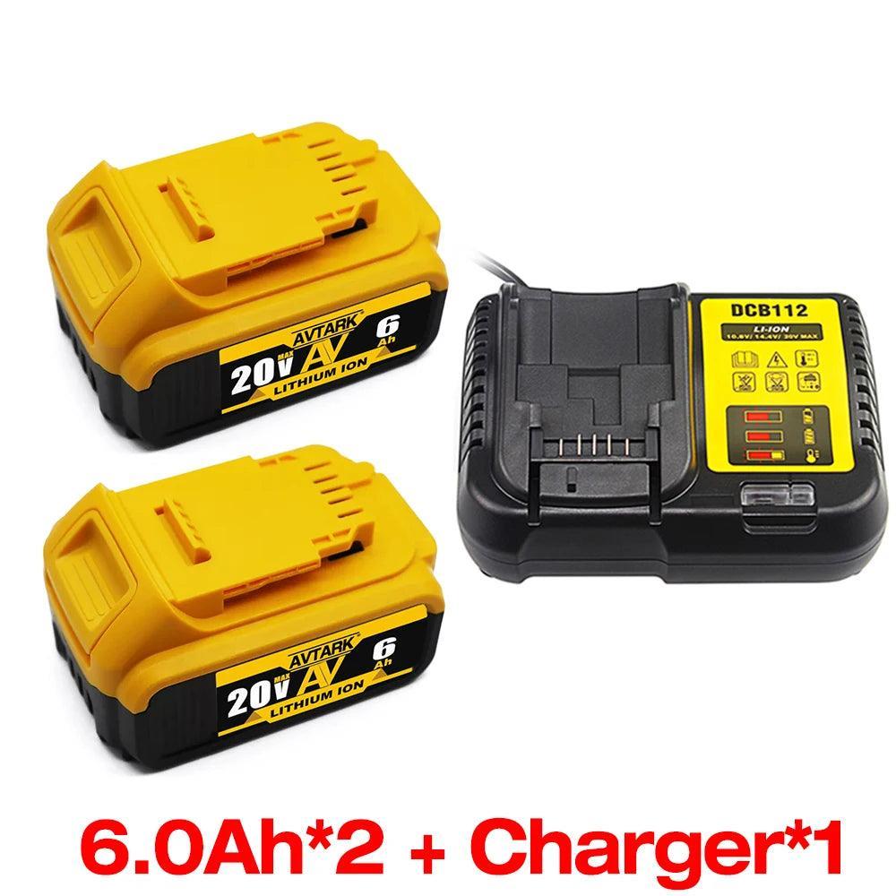 Original DCB200 20V 8000mAh Lithium Replacement Battery For Dewalt 18V