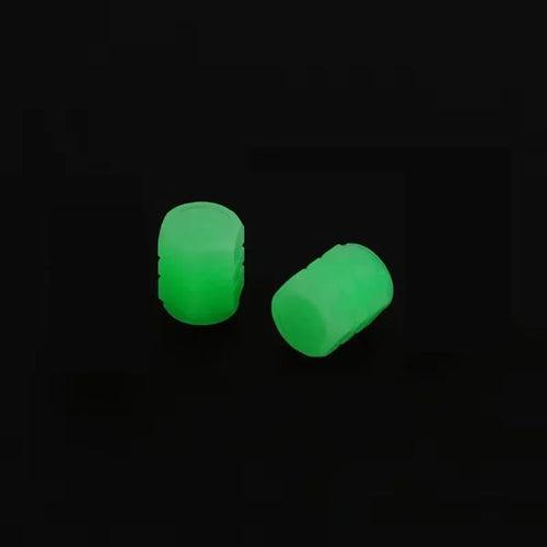 Luminous Night Glowing Motorcycle Wheel Tyre Valve Caps Decors For