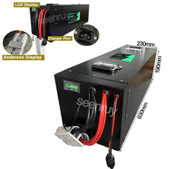 72V 100Ah Li ion With Charger Built-in 220A 340A BMS Lithium Polymer