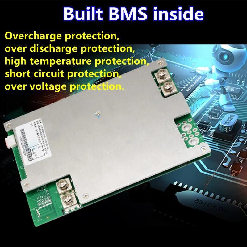waterproof lithium 48V 120AH li ion battery With BMS for 5000W 7000W