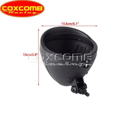 Universal Motorcycle 5.75" Round Headlight Housing Bucket With Visor