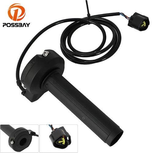 Motorcycle Handle Throttle Clamp Turn Grip Assembly Kit Fit For