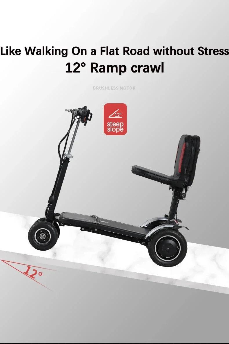SuperHandy Lightest Foldable 4Wheel Airline Travel Friendly Mobility