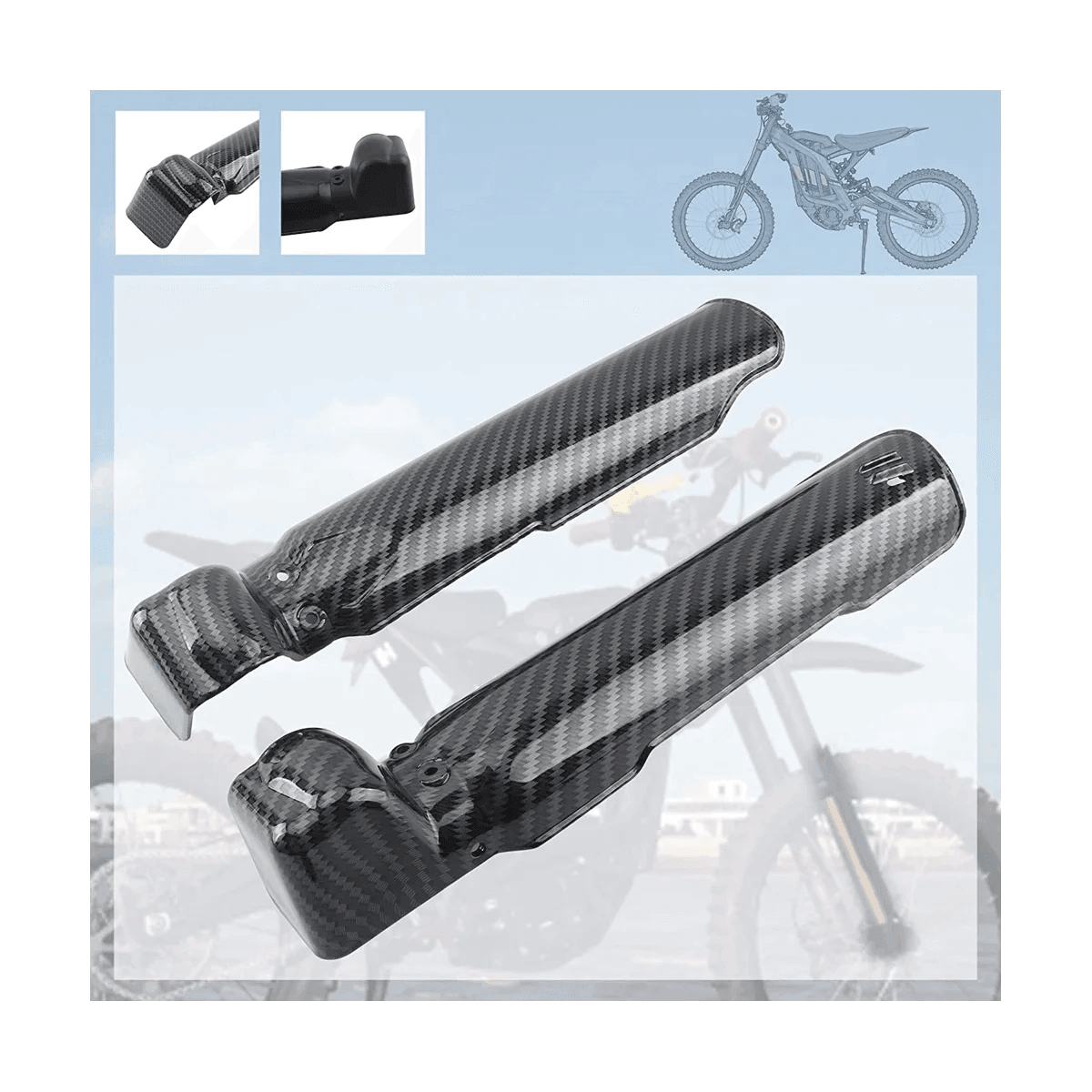 Front Fork Guards Cover Shock Protection for Sur Ron Surron Light Bee