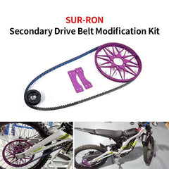 For SURRON Light Bee X S Secondary Drive Rear Flat Fork Modified Belt