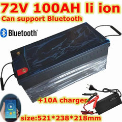 lithium 72V 100AH li ion battery bluetooth BMS APP for 5000W 8000W