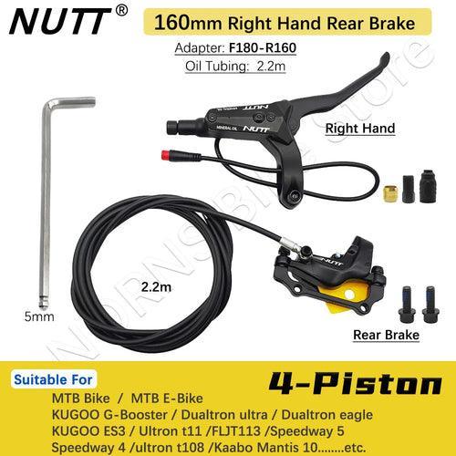 NUTT 4 Piston Y-5 Electric E-Bike Scooter Disc Brake Hydraulic Bicycle