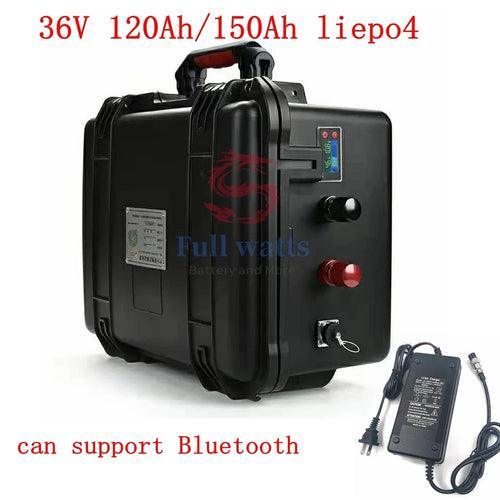 36V 150AH lifepo4 36v 120Ah lifepo4 lithium battery bluetooth APP 12S