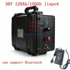 36V 150AH lifepo4 36v 120Ah lifepo4 lithium battery bluetooth APP 12S
