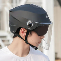 V Electric Scooter Helmet Summer Vespa Chopper Motorcycle Helmets