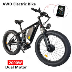 Ebike Smlro V3 Pro 48V22.4AH 2000W Dual Motor Electric Bicycle 26*4.0