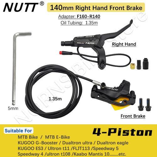 NUTT 4 Piston Y-5 Electric E-Bike Scooter Disc Brake Hydraulic Bicycle