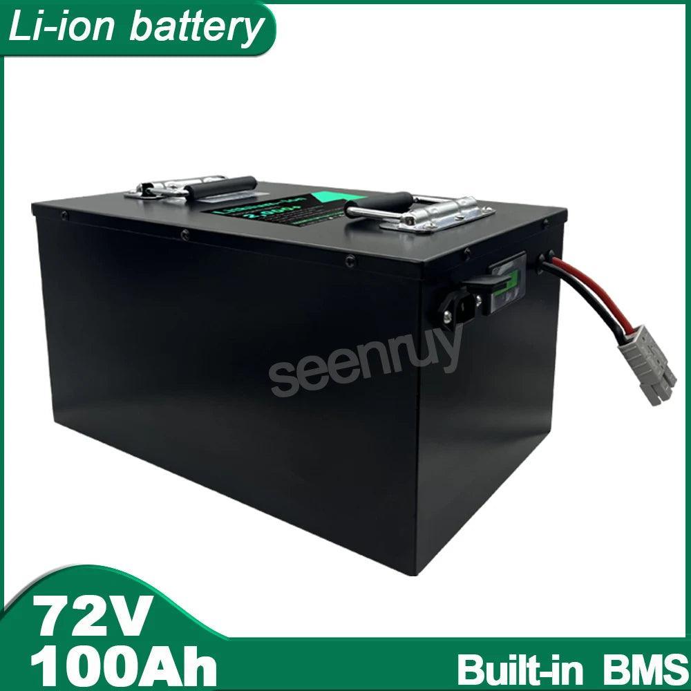 72V 100Ah Li-ion With Charger 80A 100A 150A Lithium Polymer Battery