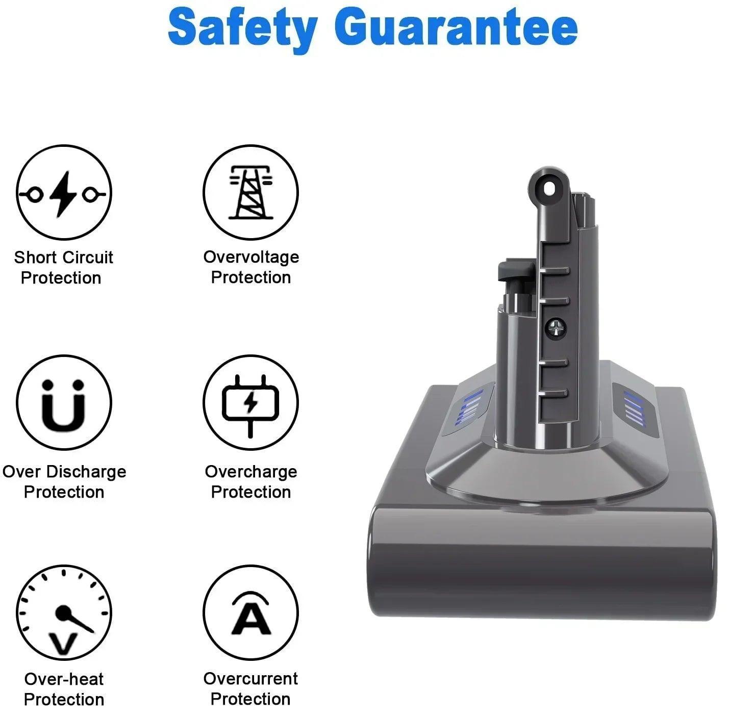 Vacuum Cleaner rechargeable Battery for Dyson V6 V7 V8 V10 11 Series