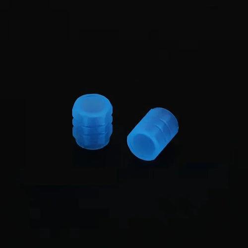 Luminous Night Glowing Motorcycle Wheel Tyre Valve Caps Decors For