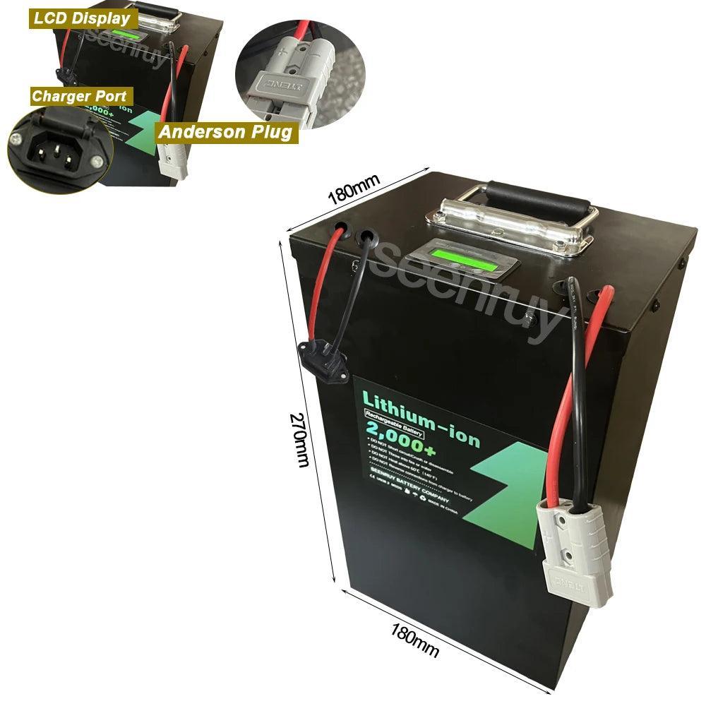 72V 40AH Li-ion With Charger 150A 200A Lithium Polymer Battery Perfect