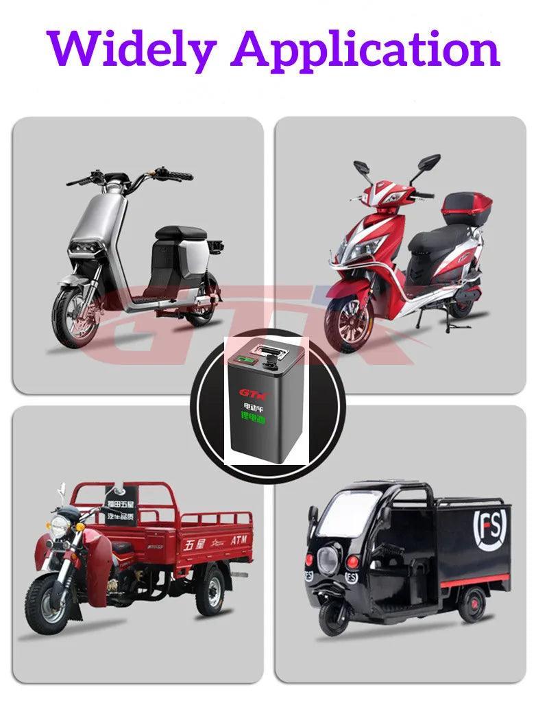 GTK 60V 200AH Lithium Li-ion Battery 50AH 55AH 60AH 85AH 100AH 130AH