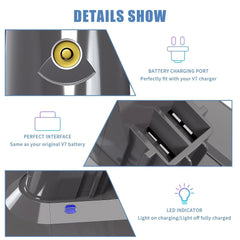 21.6V For Dyson  Battery V6 V7 V8 V10 SV09 SV11 SV10 SV12 DC59