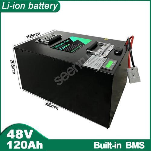 SEENRUY 48V 120AH  Li ion Lithium Polymer Battery Perfect For 4000W