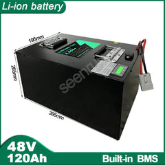 SEENRUY 48V 120AH  Li ion Lithium Polymer Battery Perfect For 4000W