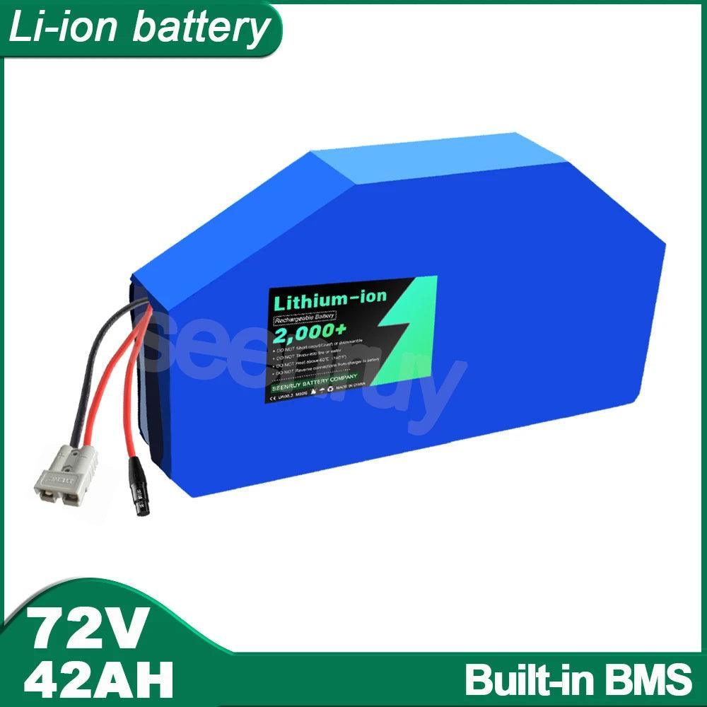 SEENRUY 72V 42AH Li-ion 10000W Triangle Lithium Polymer Frame Polygon