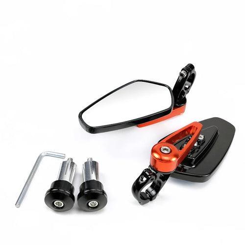 EAFC 1 Pair 7/8" 22mm  Motorcycle Rearview Mirrors Universal Scooter