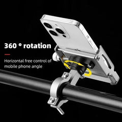 Bicycle Phone Holder 360° Rotation Aluminum Alloy MTB Bike Phone GPS