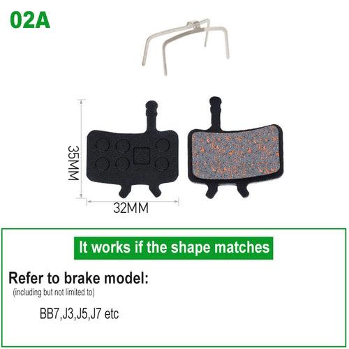 1 Pair Bicycle Disc Brake Pads Semi-Metallic Hydrauli Disc Brake Pad