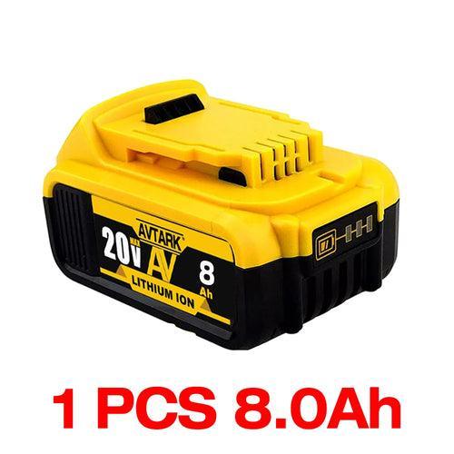 Original DCB200 20V 8000mAh Lithium Replacement Battery For Dewalt 18V