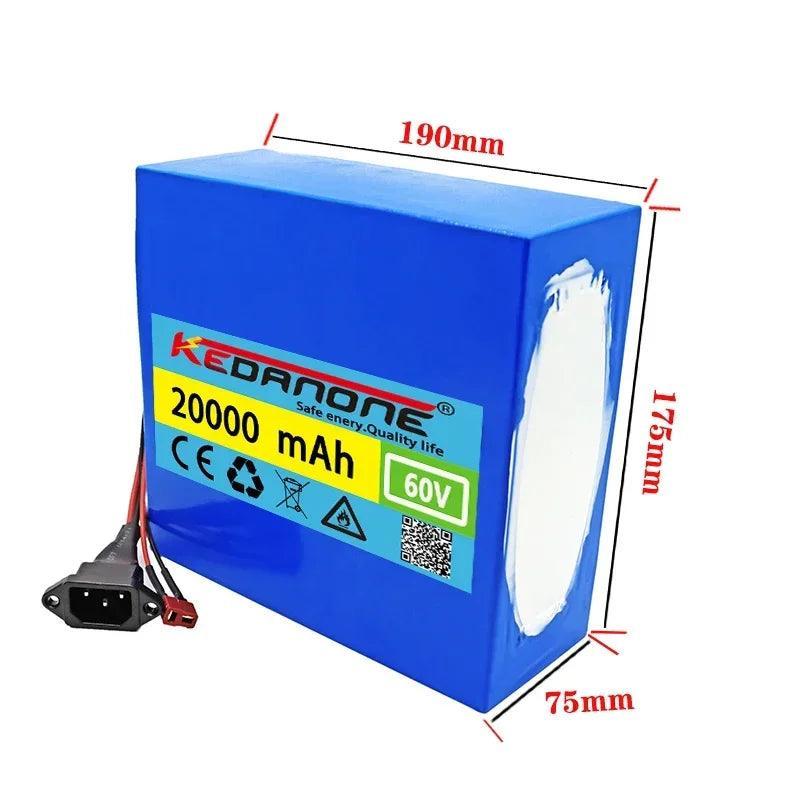 60V20Ah2022 16S4P 21700Lithium Battery Pack 1000W-3000W Electric Bike