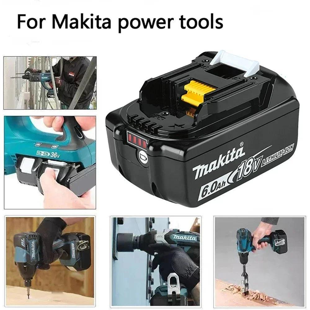 Original Makita 6Ah/5Ah//3Ah for Makita 18V Battery BL1830B BL1850B
