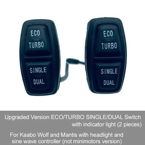 Upgraded Switch with Indicator Light ECO TURBO SINGLE DUAL Button for