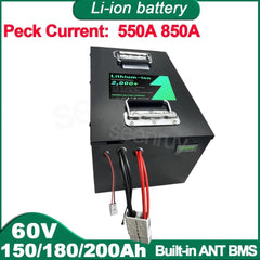 60V 150AH 180AH 200AH Li ion With Charger Lithium Polymer Battery