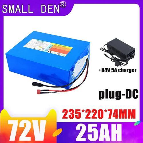 New 72V  25Ah 21700 20S5P lithium battery pack with built-in BMS