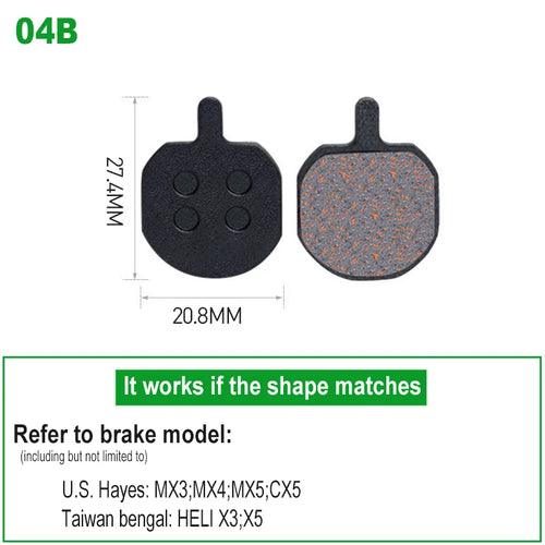 1 Pair Bicycle Disc Brake Pads Semi-Metallic Hydrauli Disc Brake Pad