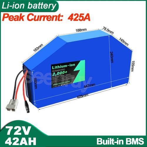 SEENRUY 72V 42AH Li-ion 10000W Triangle Lithium Polymer Frame Polygon