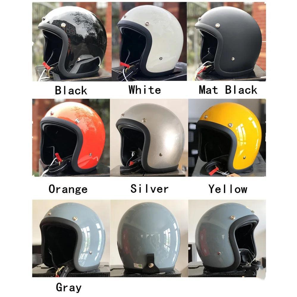 TT&COCASCOS 500TX Vintage Motorcycle Open Face Helmet Japan Technology
