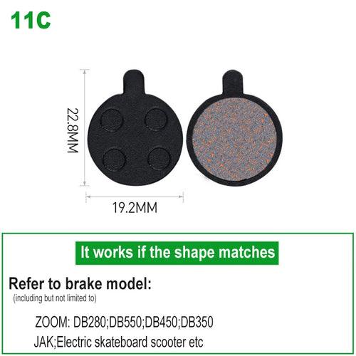 1 Pair Bicycle Disc Brake Pads Semi-Metallic Hydrauli Disc Brake Pad