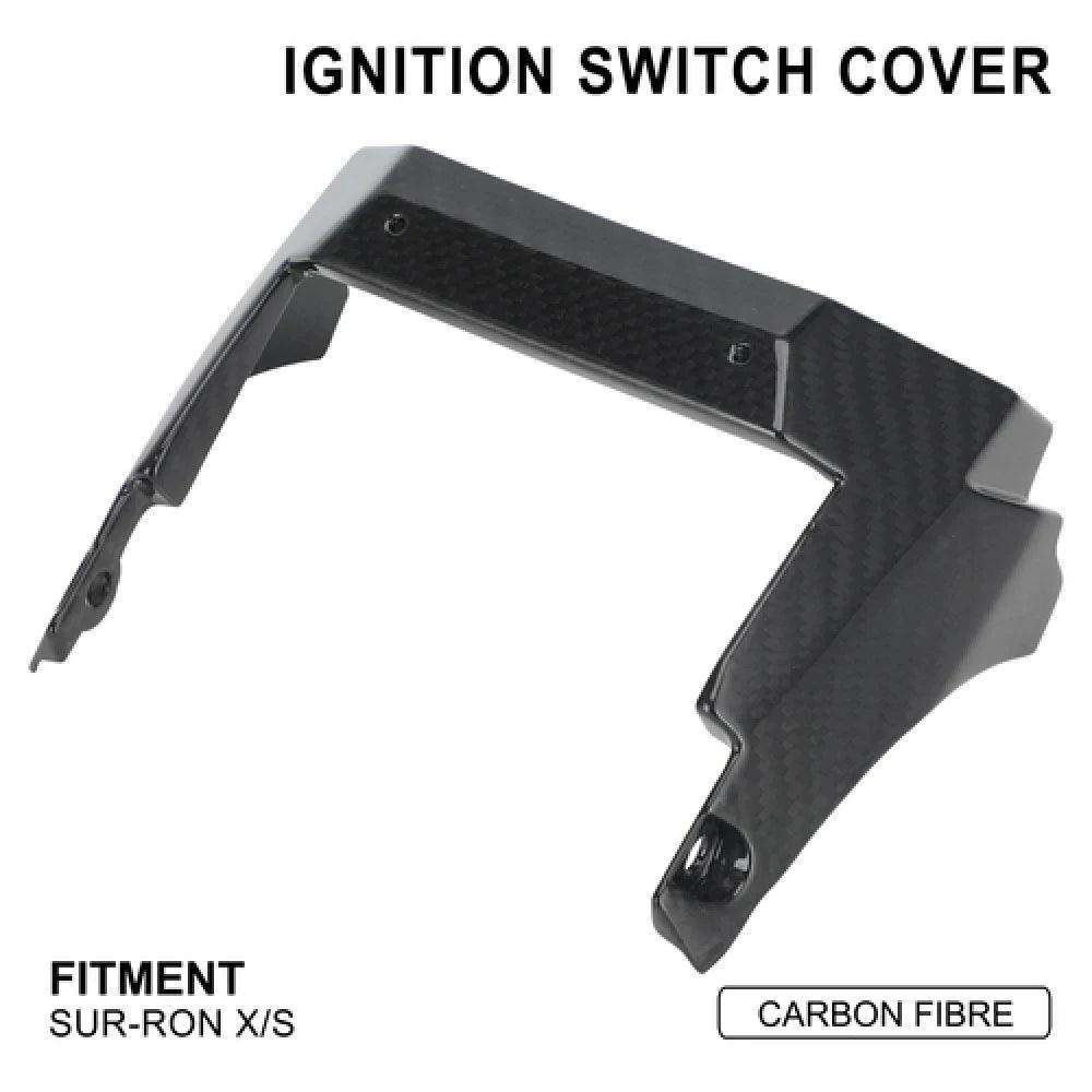 Motorcycle Carbon Fibre Ignition Switch Cover Controller Shield Guard