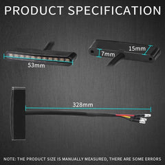 Motorcycle Tail Light LED Motorbike Rear Brake Lamp Stop Brake Light
