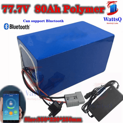 72v 21s 77.7V 80Ah li-ion with bluetooth BMS APP lithium ion for 7000w