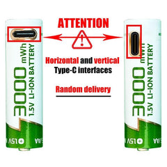 New 1.5V AA battery Rechargeable lithium battery 3000mWh